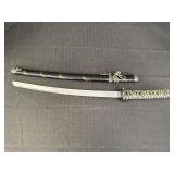 Japanese-style samurai sword w/dark scabbard &