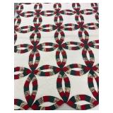 Double Wedding Ring Lap Quilt