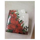 Christmas plates, napkins, tablecloths