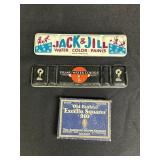 Vtg water colors & crayon containers