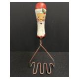Hand Painted Santa Potato Masher