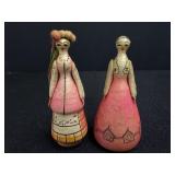 (2) Vtg. Spun Cotton/ Paper Soviet Dolls