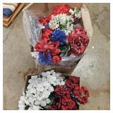 Red/ White/ Blue Artifical Flowers