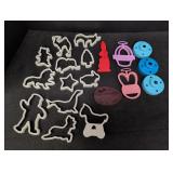 Variety of Cookie Cutters, animals, easter, donut
