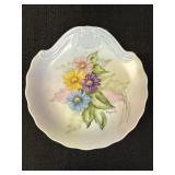 Hand Painted Porcelain Shell Shaped Trinket Dish