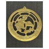 Solid brass wall hanging plaque - Itï¿½s Pleasant to