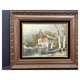 Signed Canfield Oil on Canvas Painting