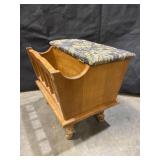 Magazine Rack Foot Stool Storage