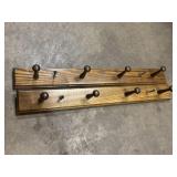 (2) Wall Hanging Coat/ Bag Racks