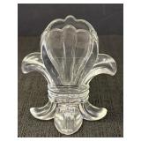 Glass Fleur Des Los Pattern Toothpick Holder