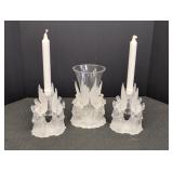 Angel Candle Holders w/ Angel Vase all plastic