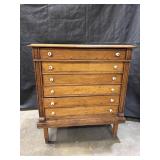 Antique Oak Spool Cabinet