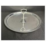 13.5" silver-plated serving tray