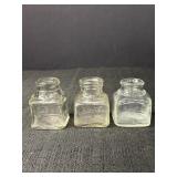 Glass Ink Bottles (3)