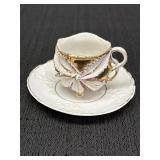 Demitasse cup & saucer.  Non matching.  4in saucer