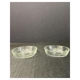 Vtg Glass Ashtrays (2)