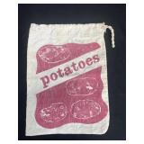 Cotton drawstring potato bag
