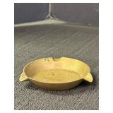 Brass Etched Floral Ashtray