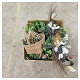 Artifical Greenery, Floral, Basket Decor