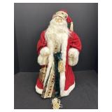 18" Red and white Santa figurine/tree topper