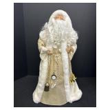 20" white & gold Father Xmas figurine/topper
