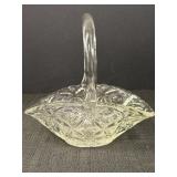 Pressed Glass Basket
