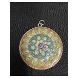 Metal Floral Pendant