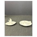 Porcelain Finger Hold Candlestick Holder &