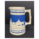 6" Spode Copeland Pitcher Hunting Scene