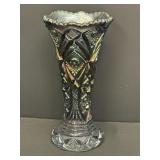 9.5"  imperial glass carnival glass vase