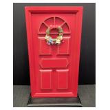 Christmas Door Photo Holder on black base