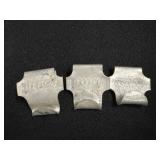 (3) Aluminum Firestone Car Clothes Hangers