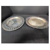 (2) Silver-plated serving trays, Wm Rogers &