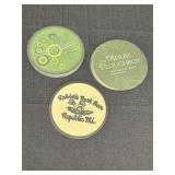 2 styles of promotional round drink coasters (19),