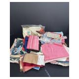 Variety of fabric pieces & samples