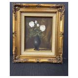Oil on canvas Floral painting by O