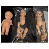 (2) Plastic Doll kits, plastic doll w/ jointed