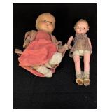 (2) Paper Mache Dolls