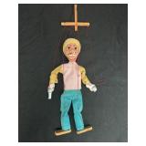 14" Mexican folk art string bandit marionette