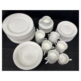 36pc Gibson dish set.  12 dinner plates, salad