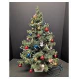 Decorated Spode Christmas Tree w/ Lights