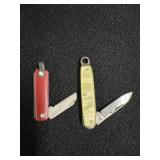 (2) Miniature Knife Pendants