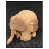 Wooden Elephant Toothpick holder 2-3/4 in tall