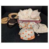 Misc Doll Clothes, Felt Hat, Straw hats