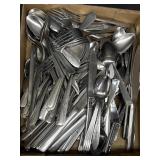 Variety of stainless flatware