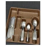 (48) Superior Stainless USA flatware, incomplete