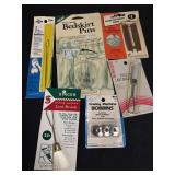 Sewing Machine Bobbins, Singer Lint Brush,