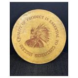 Tobacco Jar Lid w/ Native American Chief
