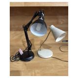 (2) Metal Desk Lamps