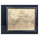 1888 Framed Print Walworth County Post Memorial